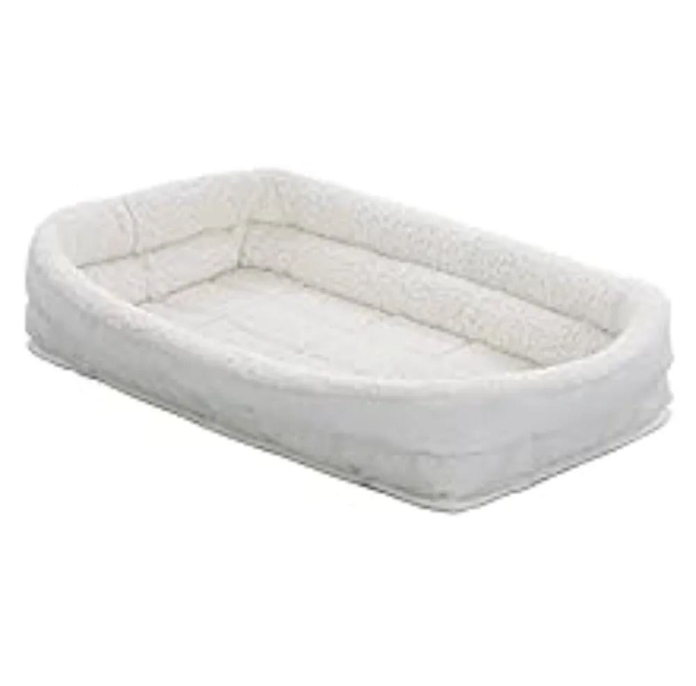 Double Bolster Pet Bed | 54-Inch Bed ideal for Giant Dog Breeds or Multiple Pet Families