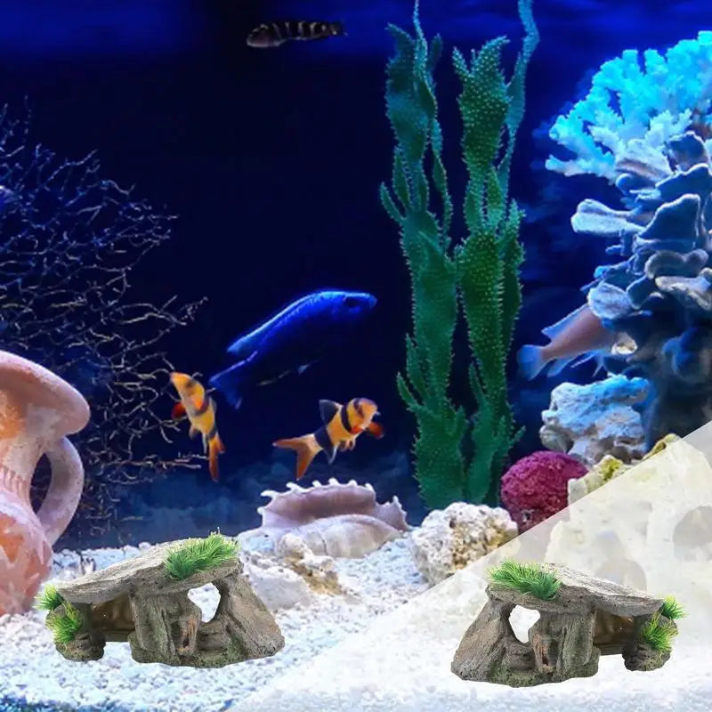 Hideout Caves For Aquarium Terrarium Decoration