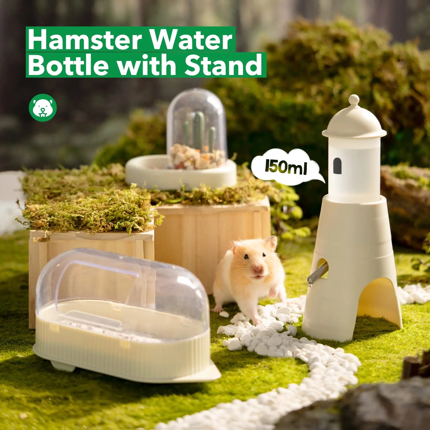 Water Bottle 150ml Solution Convenient Comfortable Stand and Unique Hideout Design