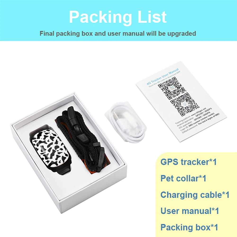 GPS Tracker Smart Locator SIM Card 4G/GPS/LBS for Cat Dog Bird