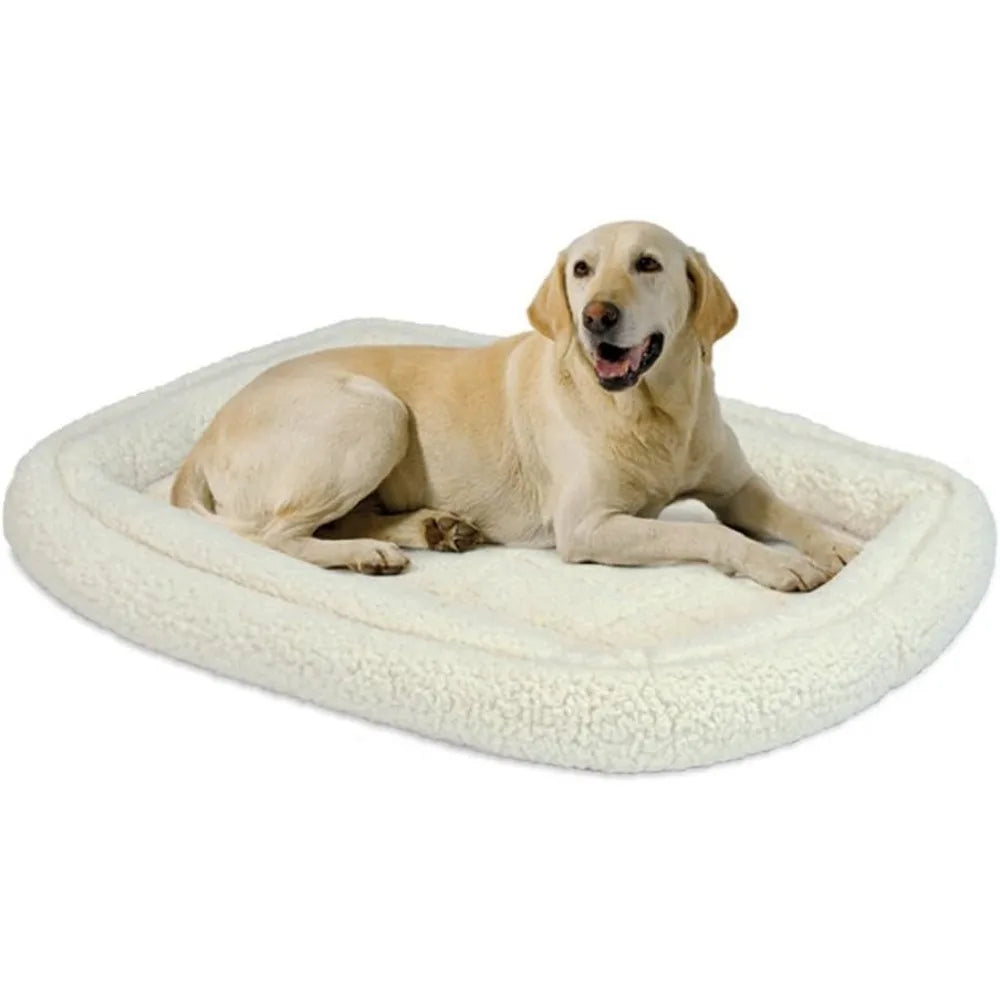 Double Bolster Pet Bed | 54-Inch Bed ideal for Giant Dog Breeds or Multiple Pet Families