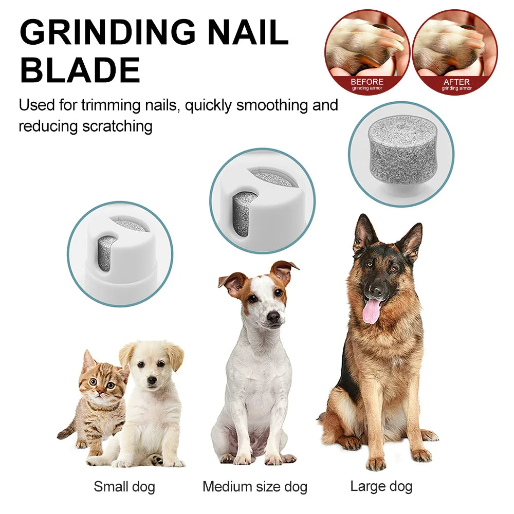 Professional 4 in 1 Pet Hair Clipper Electric Shaver Trimmer Kit Rechargeable Haircut Nail Grinder Grooming Cutting Machine