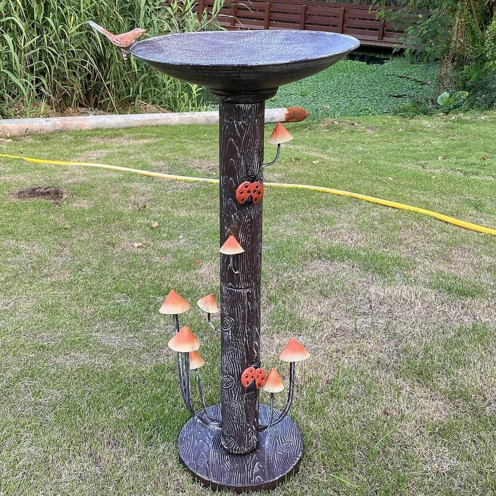 38Inch Hx18Inch W Bird Bath for Outdoors