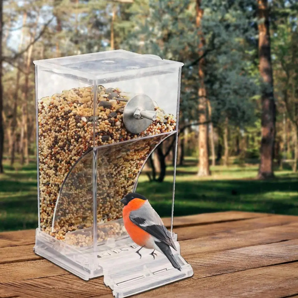 Bird Feeder For Cage Clear Acrylic Splash-Proof Anti Spill