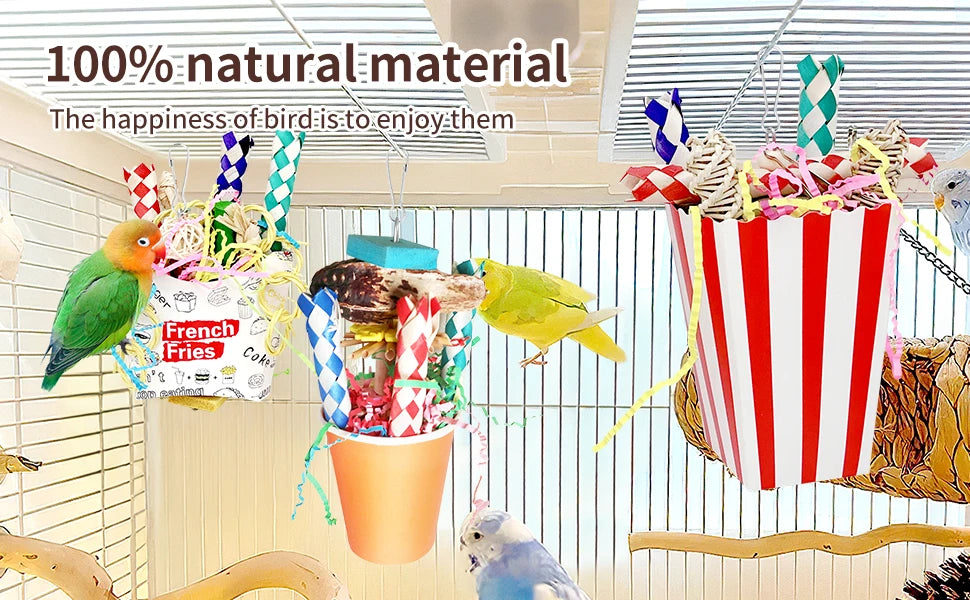 3PCS Bird Shredding Toys,