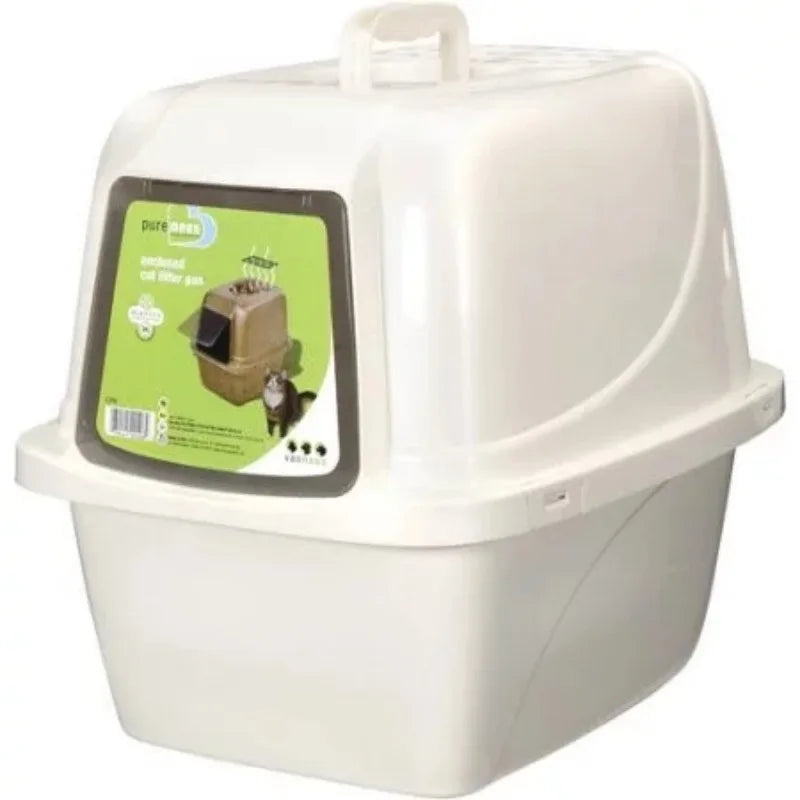 Hooded Odor Control Large Cat Litter Box