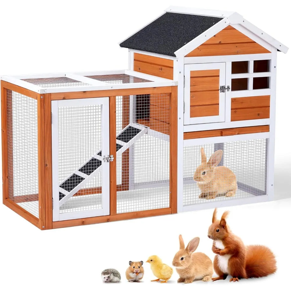 Small Wood Chicken Coop, Plus Small Animal Pen