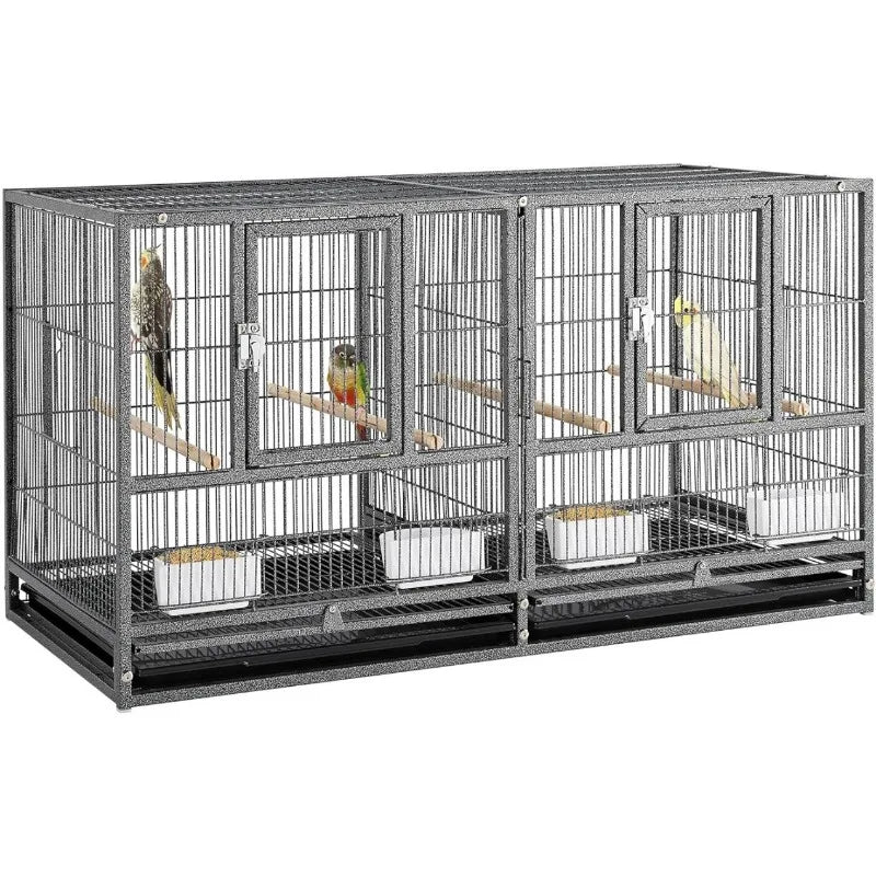 Stackable Bird Cage and Divided Breeder Cage