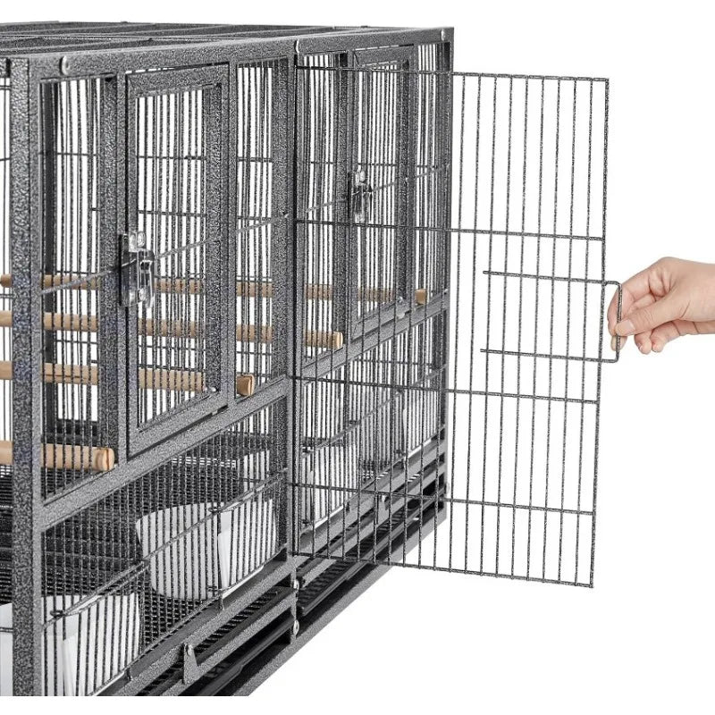 Stackable Bird Cage and Divided Breeder Cage