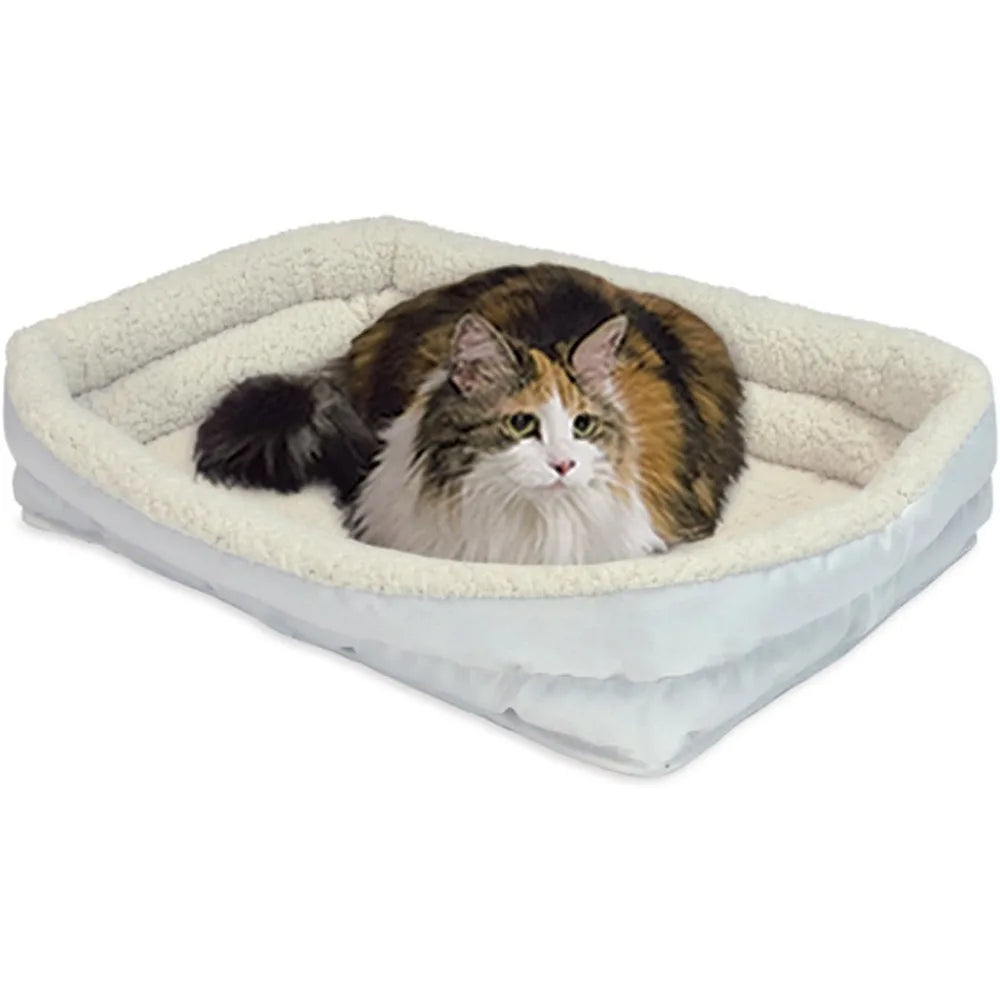 Double Bolster Pet Bed | 54-Inch Bed ideal for Giant Dog Breeds or Multiple Pet Families