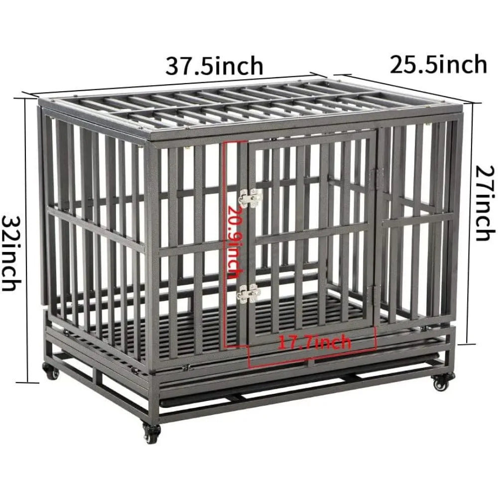 38 Inch Heavy Duty Metal Dog Kennel