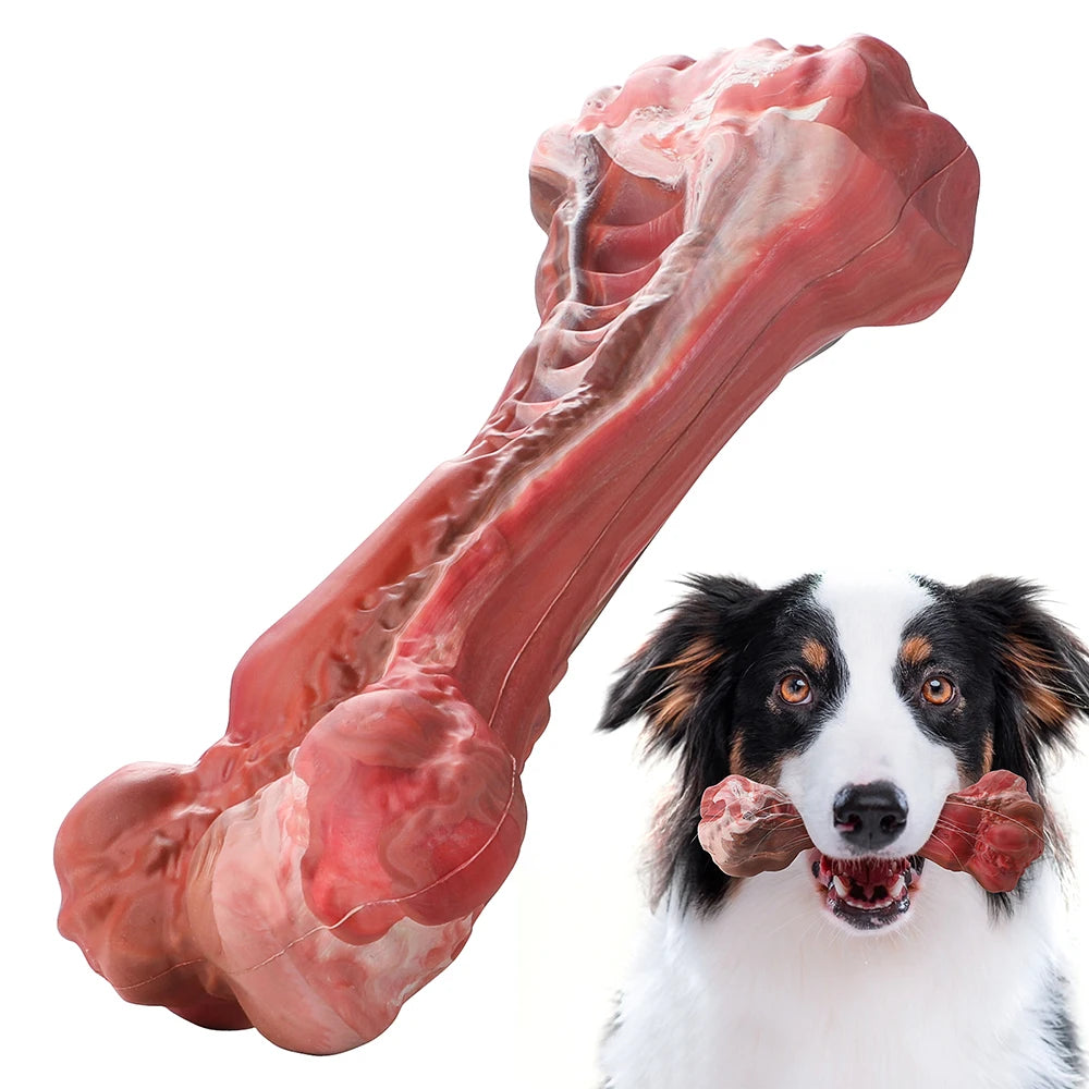 Dog Toys Aggressive Chewers Large Dogs Bone-Shaped Indestructible Nylon Teeth Cleaning