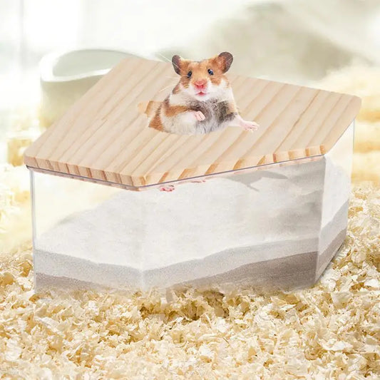 Hamster Sand Bath Gerbil Shower And Digging Room