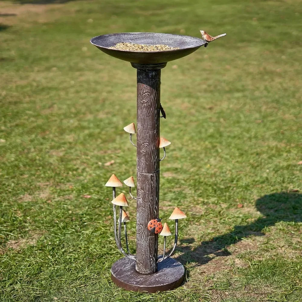 38Inch Hx18Inch W Bird Bath for Outdoors