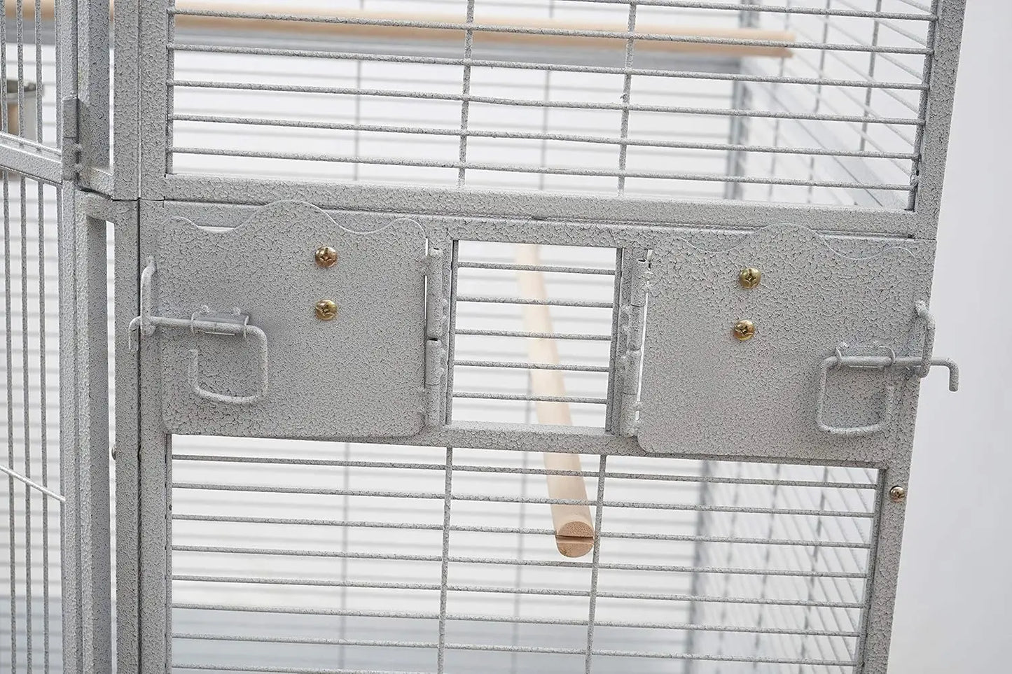 Corner Bird Cage for Slide out trays and grates for easy cleaning