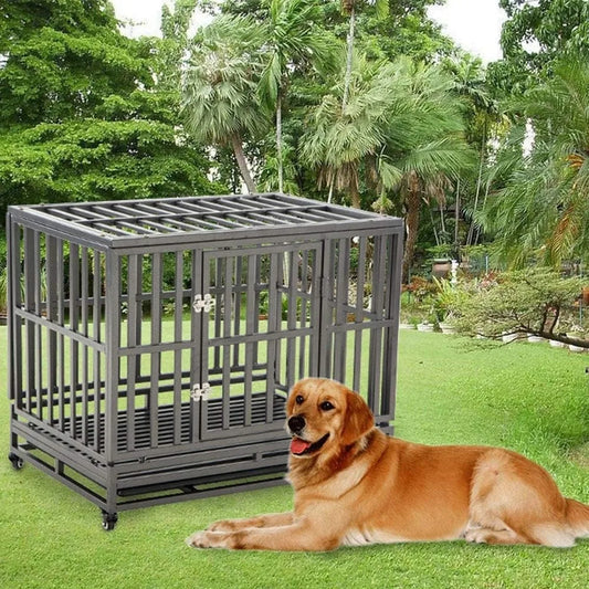 38 Inch Heavy Duty Metal Dog Kennel