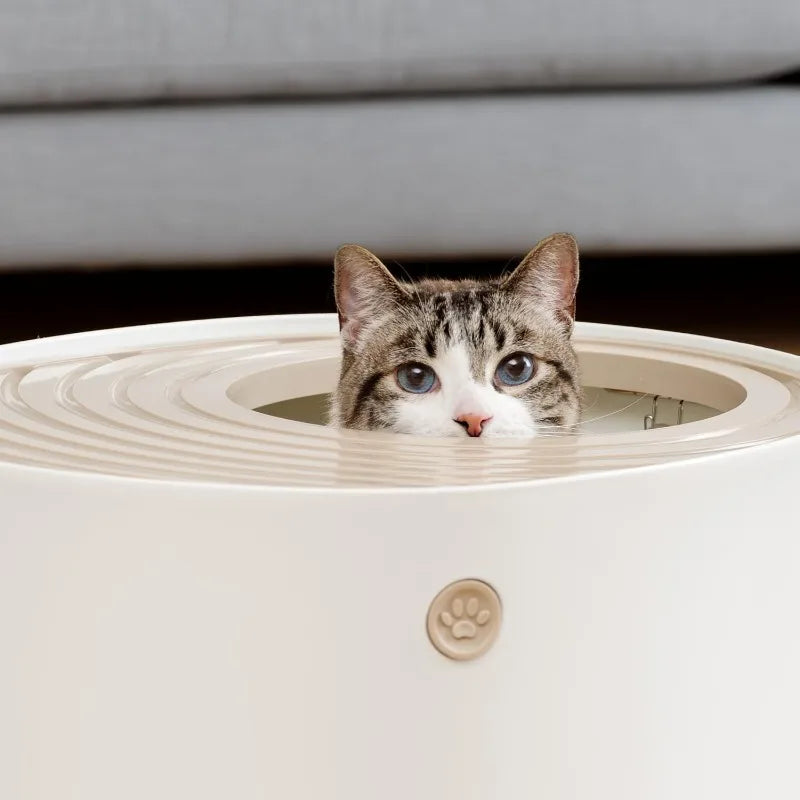 Large Top Entry Cat Litter Box with Scoop