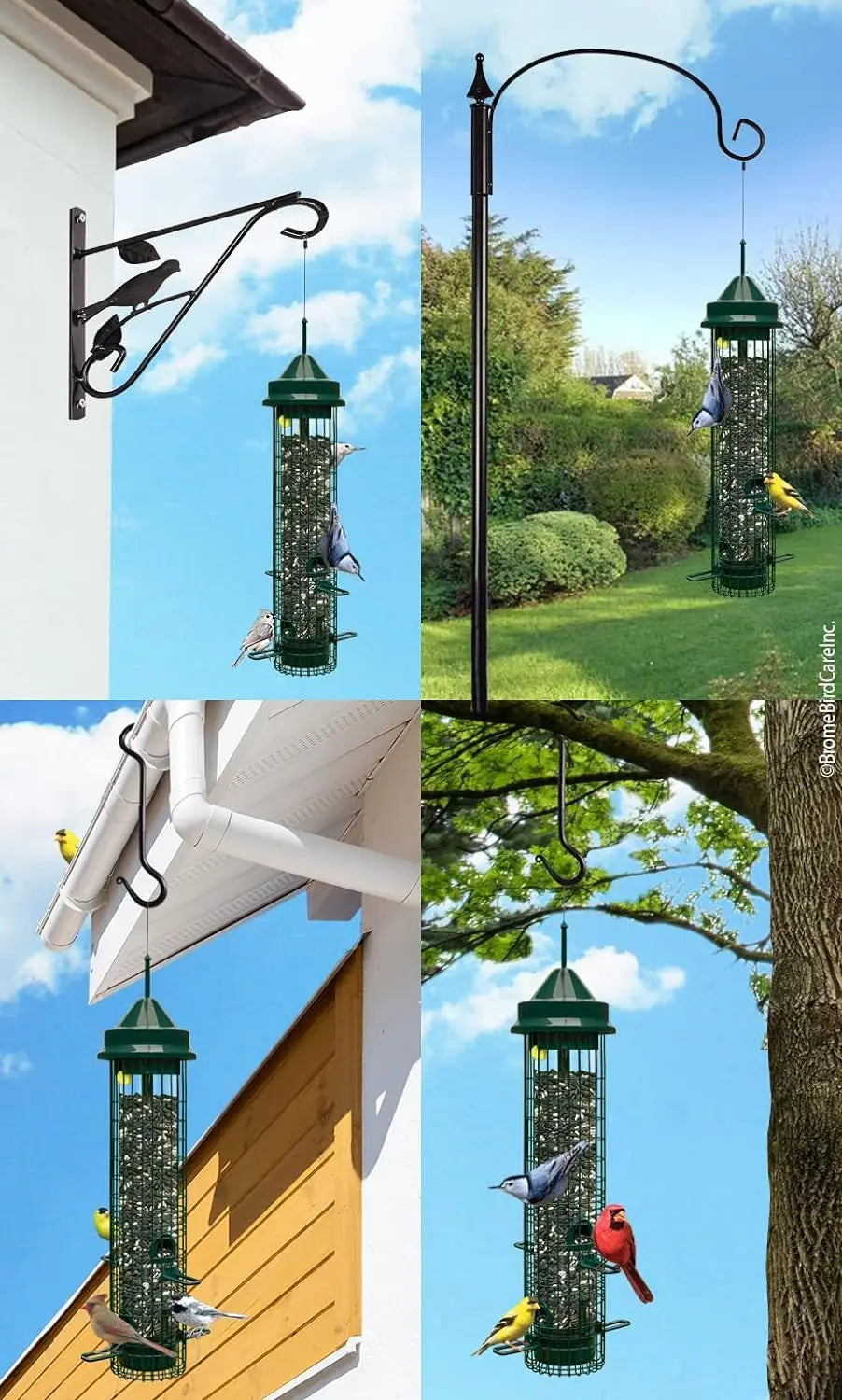 Classic Squirrel-proof Bird Feeder w/4 Feeding Ports, 2.4-pound Seed Capacity