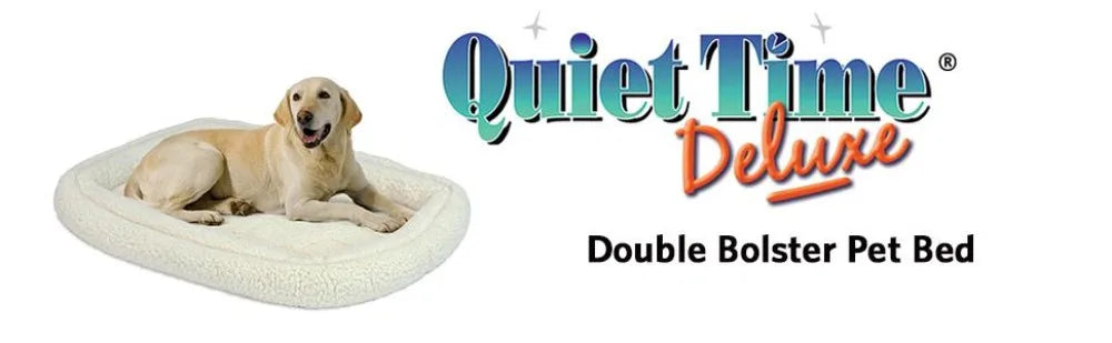 Double Bolster Pet Bed | 54-Inch Bed ideal for Giant Dog Breeds or Multiple Pet Families